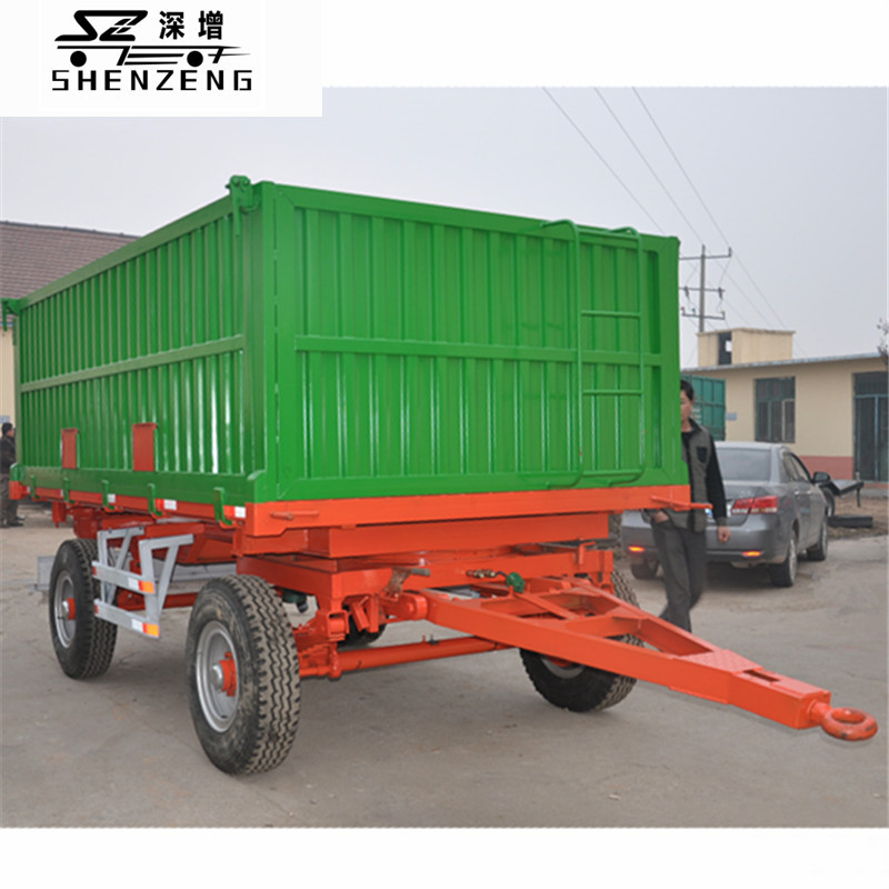 8吨自卸拖车 农用拖车 牵引自卸拖斗车 自卸拖车 斗车 拖拉机拖斗