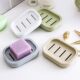 Japanese-style double-layer draining soap box creative bathroom toilet handmade soap rack face washing plastic soap holder soap box set