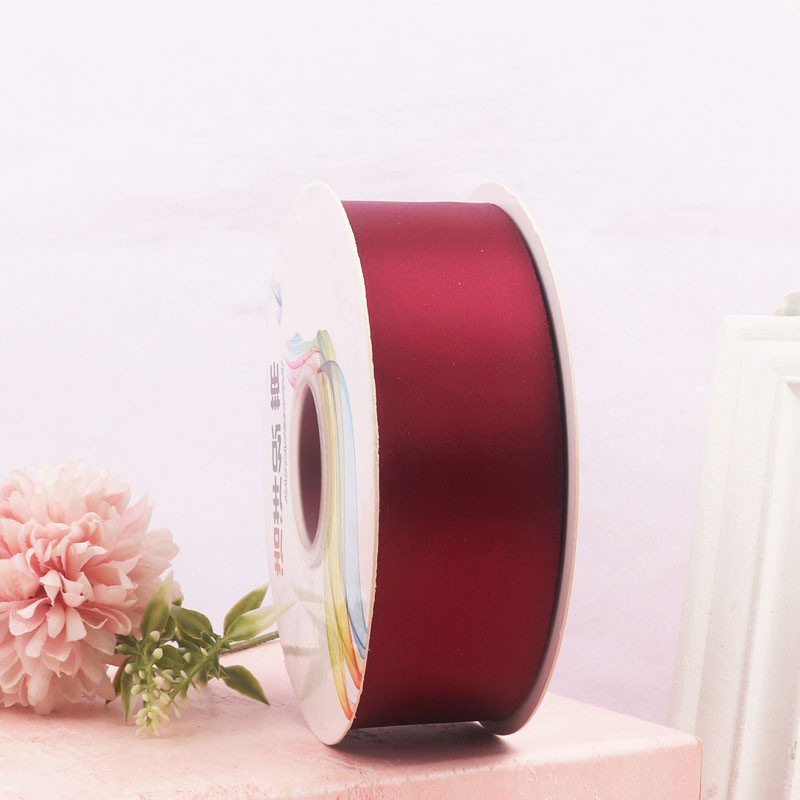 Cinta de satén de doble cara de 4 cm para manualidades, cinta de poliéster, cinta para flores, cinta de seda, cinta para decoración de pasteles, cinta para cajas de regalo, accesorios para el cabello, lazos para regalo image 18