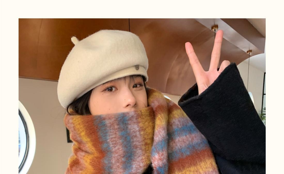 围巾韩系氛围感