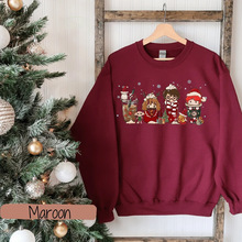 4个圣诞小矮人玩偶  圆领卫衣 速卖通ebay wish 秋装