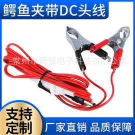 厂家批发定制带保险丝鳄鱼夹线 DC电源线接头线1.5米电瓶夹线