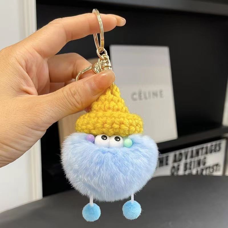 Imitación coreana de pelo de pimples, feos y lindos frijoles, colgantes de peluche, muñecas de dibujos animados, bolsos colgantes, bolsos colgantes, llaveros