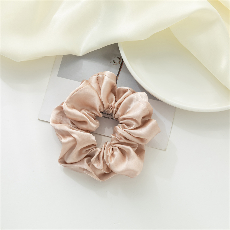 Nuevo anillo de cabello de seda Amazon color sólido universal anillo de cabello de seda coreana anillo de cabello de seda