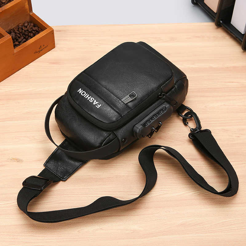 Men's chest bag, crossbody bag, anti-theft waist bag, outdoor sports bag, men's bag, crossbody bag, high-end cycling storage bag undefined