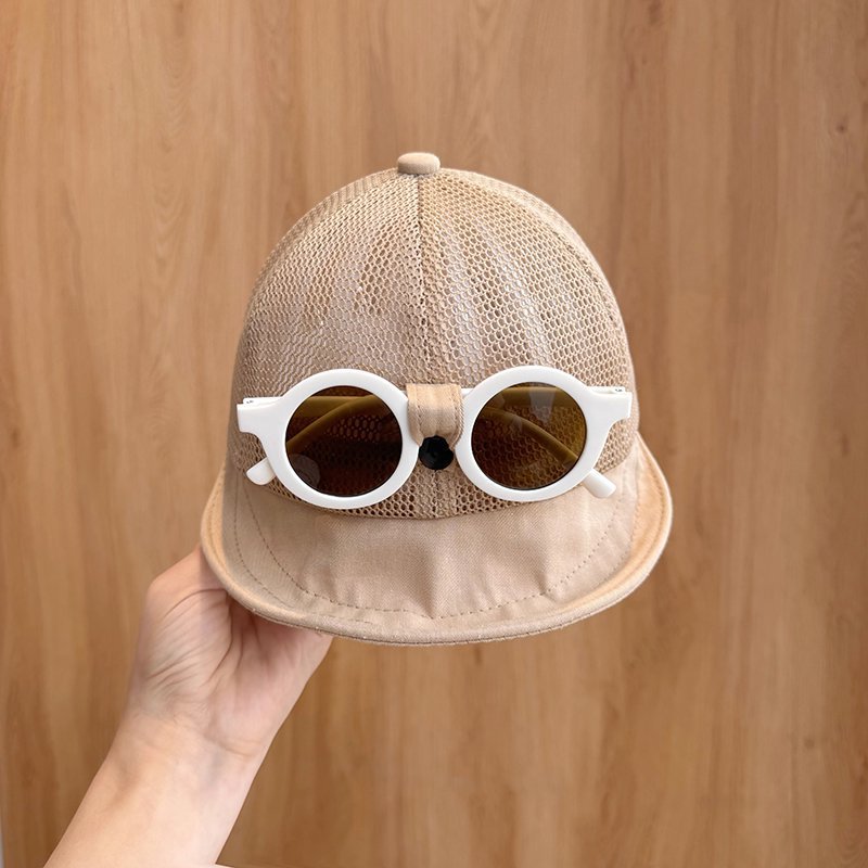 Gorra de béisbol para bebé de 1-3 años de poliéster, con protección solar, para verano