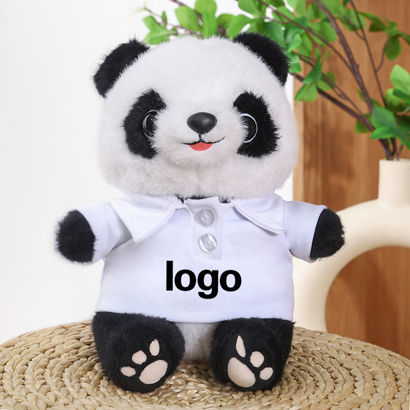Juguetes de peluche Panda LOGO Coche 4s Tienda Juguetes Lindo Panda Simulado Muñeca Panda Regalo
