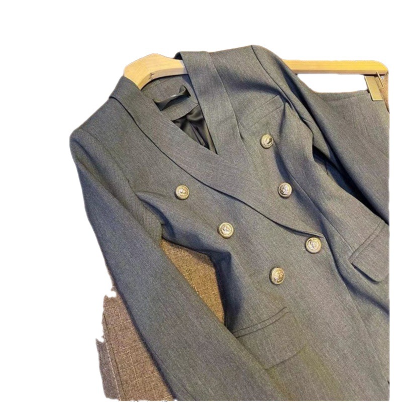 Women's Clothing Light Mature Style Outfit Set Temperament Slim Fit Suit Jacket Casual Pants Two piece Set _voghion.com