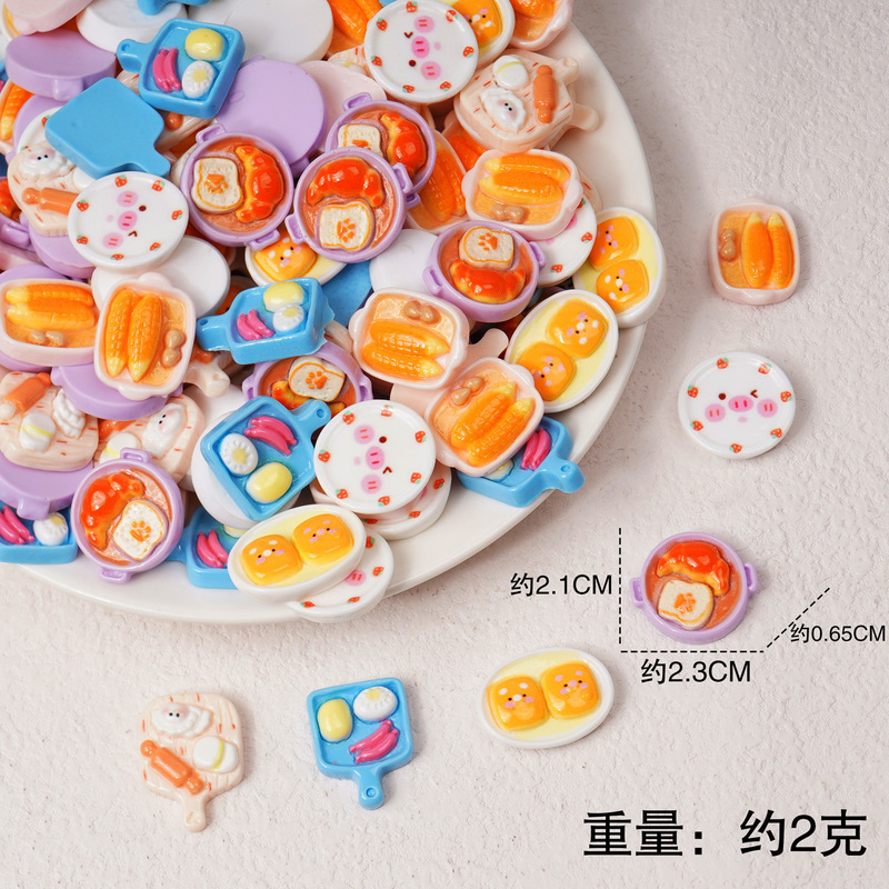 食品おもちゃパンシミュレーションミニチュア食品おもちゃ小さな装飾品樹脂 diy ジュエリーアクセサリーコンビニスーパーマーケット材料|undefined