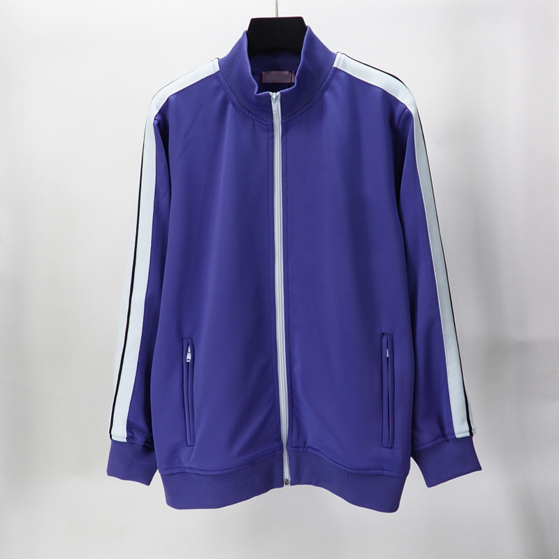 Palma sudadera primavera y otoño nueva raya blanco y negro marca de moda abrigo casual hombres y mujeres de la misma palma versión correcta abrigo
