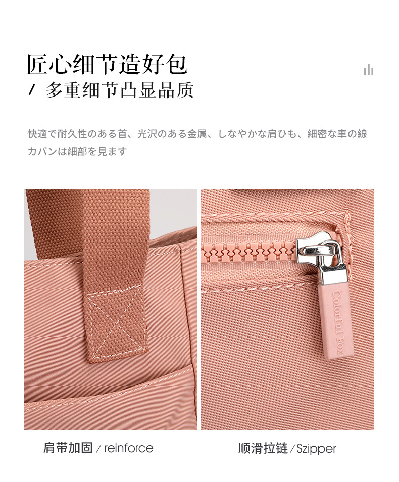Custom-made tote bags for women, large-capacity fashionable and trendy handbags, printed LOGO nylon water-resistant single-shoulder bags undefined