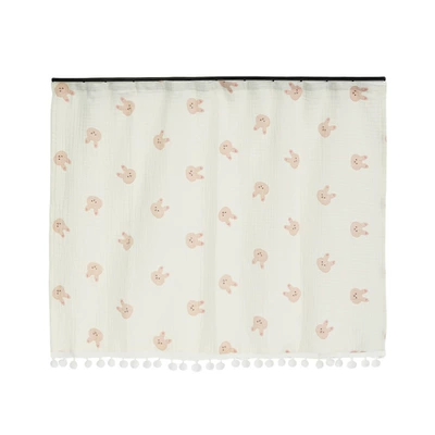 Car curtain sunshade retractable Car curtains - track-double-yarn-bunny-curtain