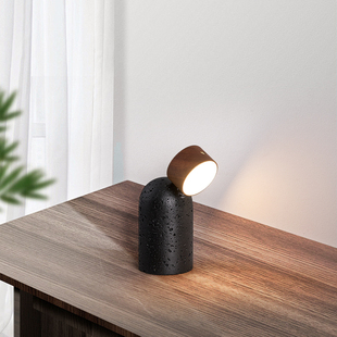 Wiring-Free Rechargeable Table Lamp, Wireless Bedside Lamp, Antique Style Bedroom Study, Reading Night Light with Switch