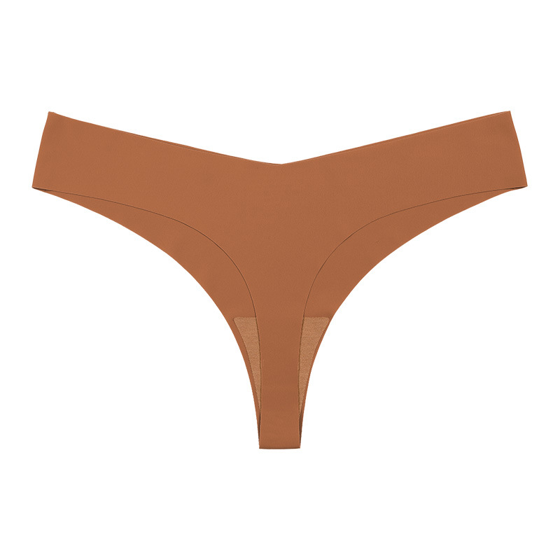 Ropa interior sexy europea y americana de talla grande para mujer, tanga sexy transpirable de cintura baja, ropa interior invisible sin costuras de una pieza para fitness.