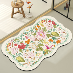 Bathroom floor mat diatom mud absorbent soft mat bathroom toilet door absorbent non-slip foot mat bathroom carpet