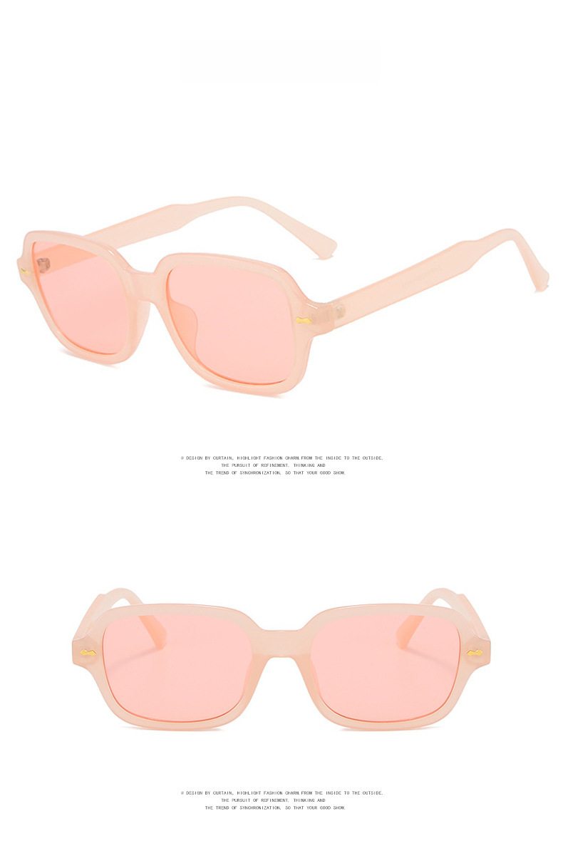 Cross-border rice nail sunglasses square 2021 New European and American trend personalized sunglasses all-match retro trendy sunglasses_voghion.com