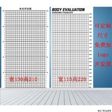 体态评估图健身房体测表瑜伽私教身体形体测评脊椎修复墙壁画装饰