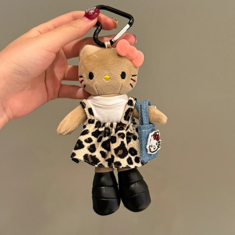 秋冬可爱长腿kitty毛绒挂件裙子换装娃衣ins风玩偶挂饰背包钥匙扣|undefined