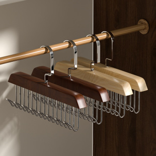 Hanger from natural wood, underwear, retro storage system, strap bra