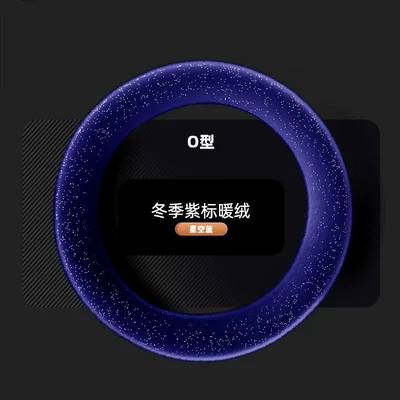 Starry Sky Mink Velvet Steering Wheel Cover for All Seasons Universal Car Handlebar Cover Cross-Border Wholesale Dropshipping and Retail (Steering wheel cover) - starry-sky-blue-round-type