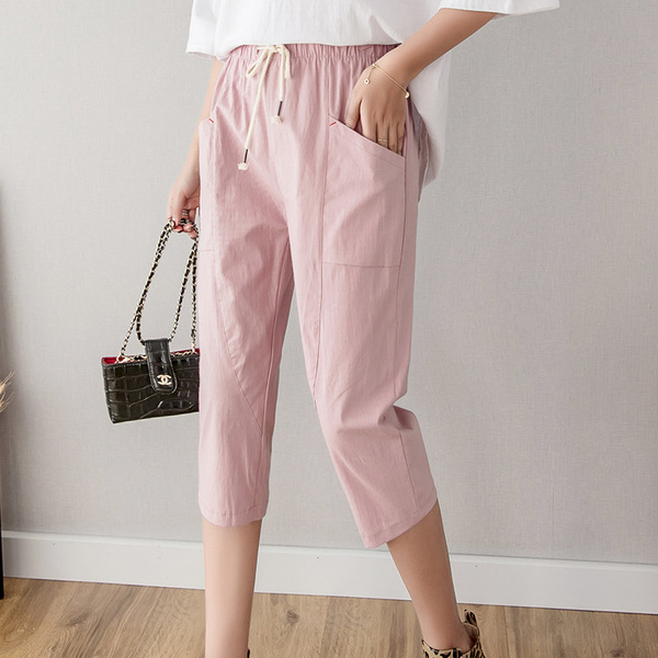 Cotton summer thin trousers