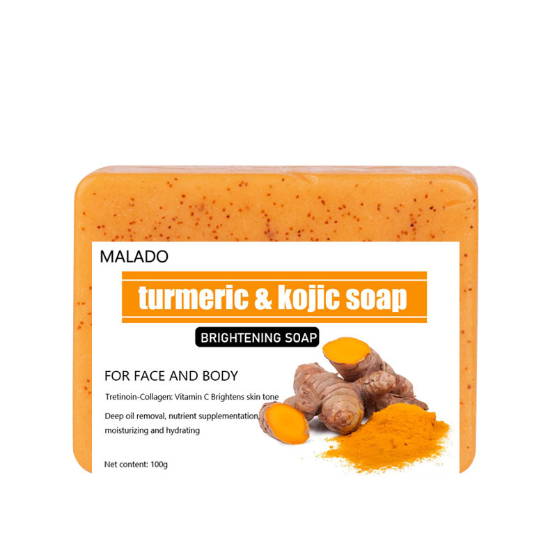 Granular jabón de ácido cúcico de cúrcuma, jabón de esfregación, comercio exterior transfronterizo, Europa y América, TK, jabón de Amazon en inglés en stock