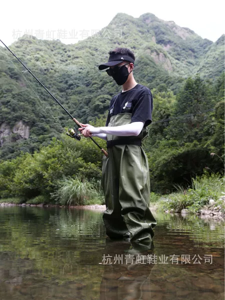 Wading Pants, Wading Pants, Fishing Gear, Fishing Clothes, Seawater Pants, Fly Fishing, Stream Fishing, Half-Body One-Piece Waterproof and Thickened