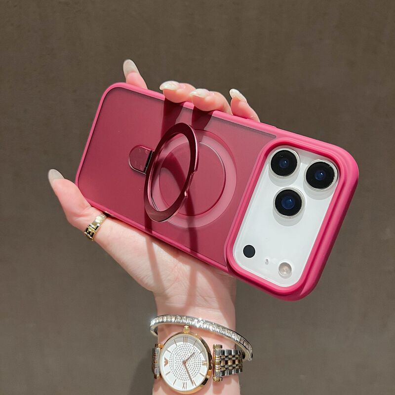 Iphone18Promax Magnetic Stand Phone Case Suitable for Apple 17 Skin-Feel Matte 16 Lens Film 15 Anti-Fall