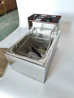 P量大批发厂家直售电炸炉 炸薯条 ELECTRIC DEEP FRYER 8L单炉201