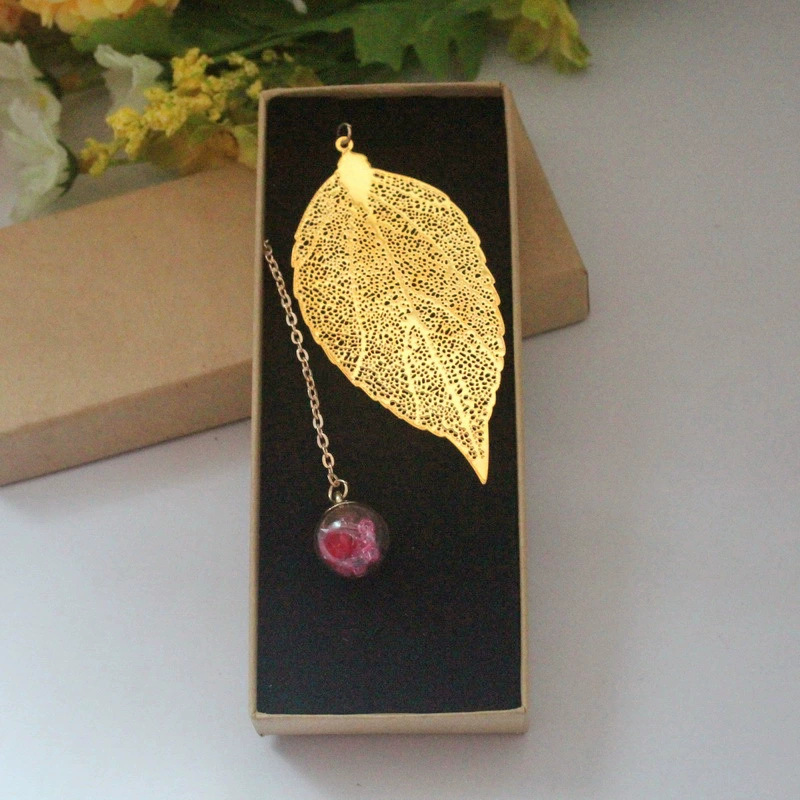 황금 잎 핑크 다이아몬드 붉은 꽃 구슬