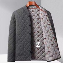 中老年男士驼绒棉袄寒服冬季加厚棉服爸爸加绒保暖棉衣立领棉袄