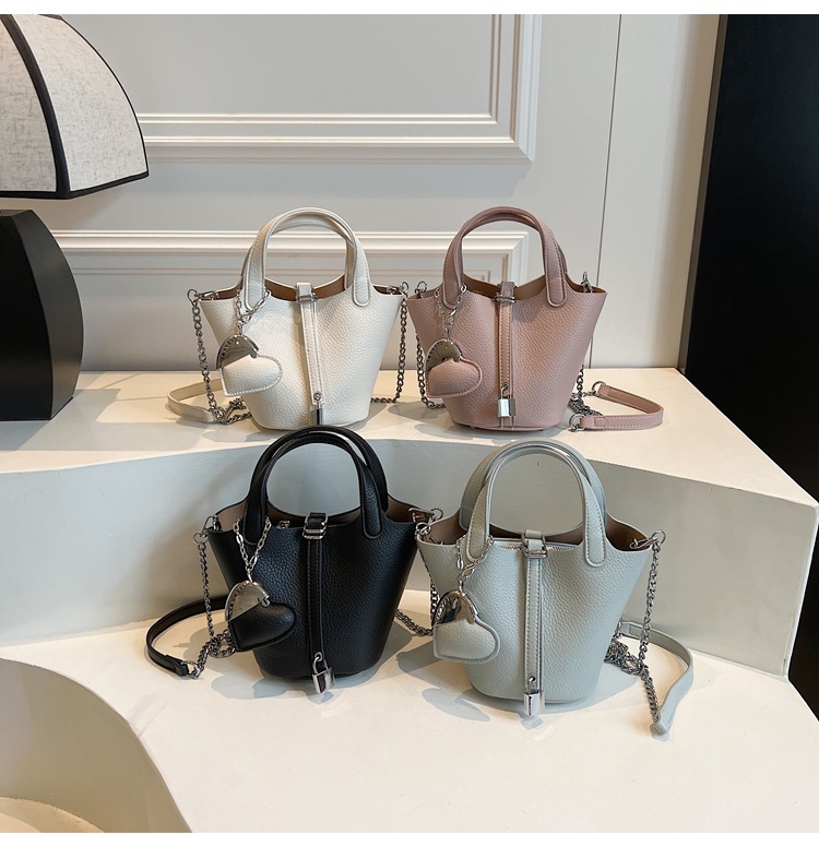 Borsa hobo a secchiello effetto litchi donna borsa a spalla_voghion.com