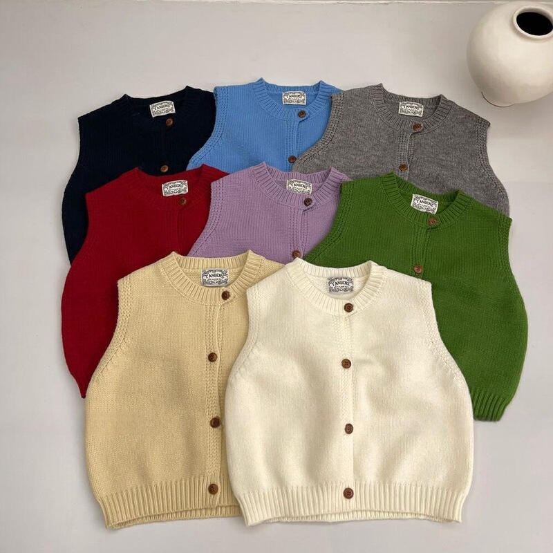 Korean-style white layered cardigan sweater for women, early autumn and winter, slimming, loose, versatile knitted vest top