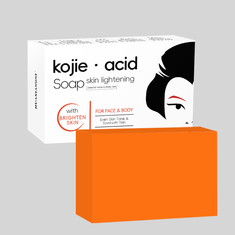 가로형 흰색 상자 코직산 비누 (국내 판매 금지)