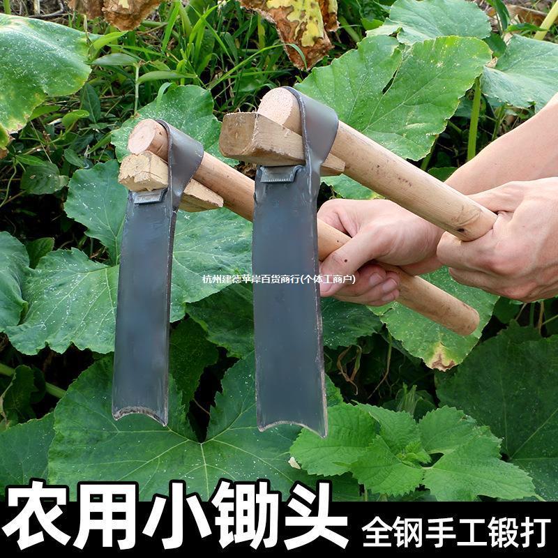 全鋼製小型鍬、除草用レーキ、野菜や花の植え付け、除草用鍬、土掘り、家庭用農業用掘削多機能ツール|undefined