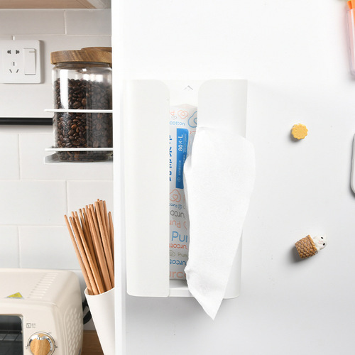Kitchen storage rack magnetic refrigerator storage rack refrigerator side hanging rack Japanese style punch-free kitchen supplies magnetic rack