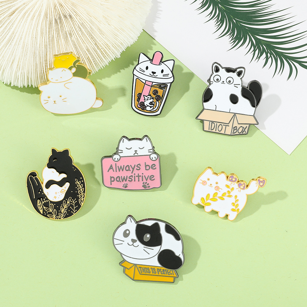 Alloy Material Animal Pattern Cartoon Style Cute Pin Animal Alloy Enamel Unisex Brooches