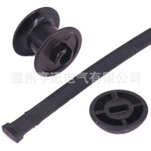 Automotive substrate fixing tie AC40 wire harness tie 7.8X380 through hole tie three-piece combination