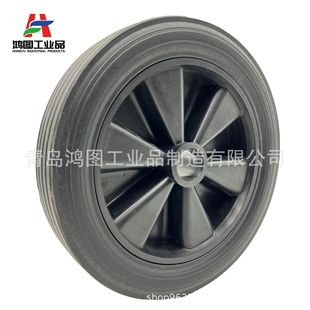 9 inch rubber powder wheel 9x 1.75 rubber solid wheel generator mixer fire cart wheel equipment caster