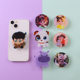 Acrylic mobile phone airbag bracket custom animation logo small gift shaped plastic drop telescopic bracket custom