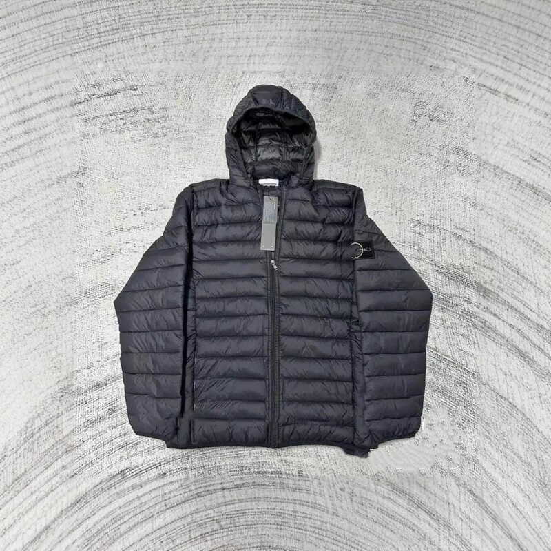 St Men's Hooded Lightweight Cotton Jacket Winter Warm Coat Solid Color Casual Thickened down Cotton Jacket Men's Trendy Style St Men's Hooded Lightweight Cotton Jacket Winter Warm Coat Solid Color Casual Thickened down Cotton Jacket Men's Trendy Style
