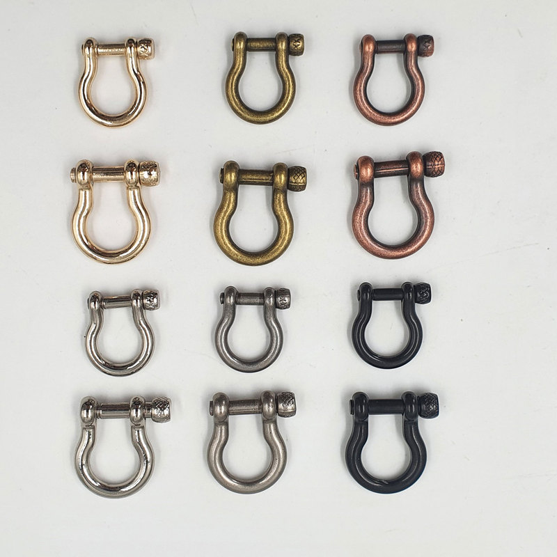 1 Piece Vintage Handmade DIY Keychain Bag Accessory Zinc Alloy D-Ring U-Shaped Horseshoe Buckle Direct from Manufacturer