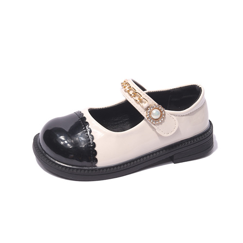 Girls' Shoes Children's Princess Small Leather Shoes  New Autumn Girls Baby Shoes Beanie Shoes Mary Jane