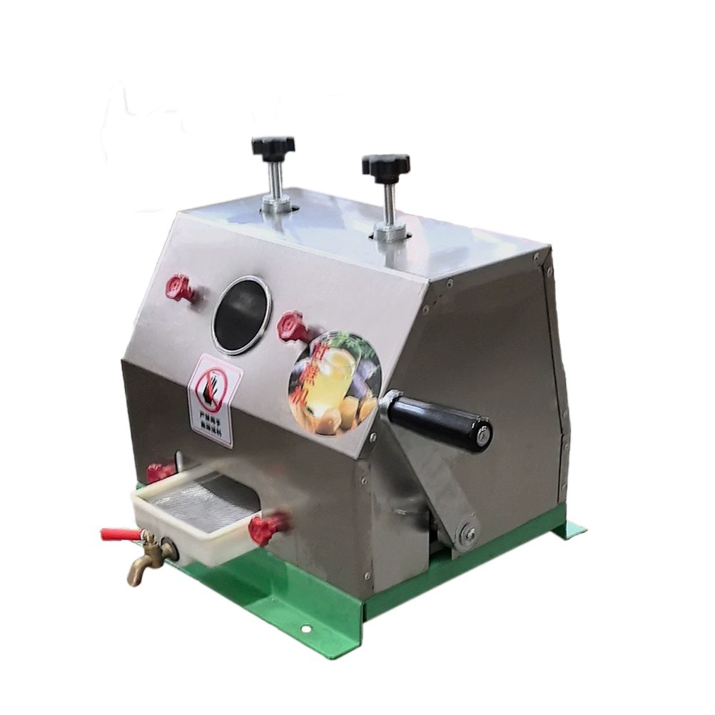 Небольшая коммерческая соковыжилка для сахарного тростника, ручная пресс-машина для сахарного тростника и имбиря из нержавеющей стали.
