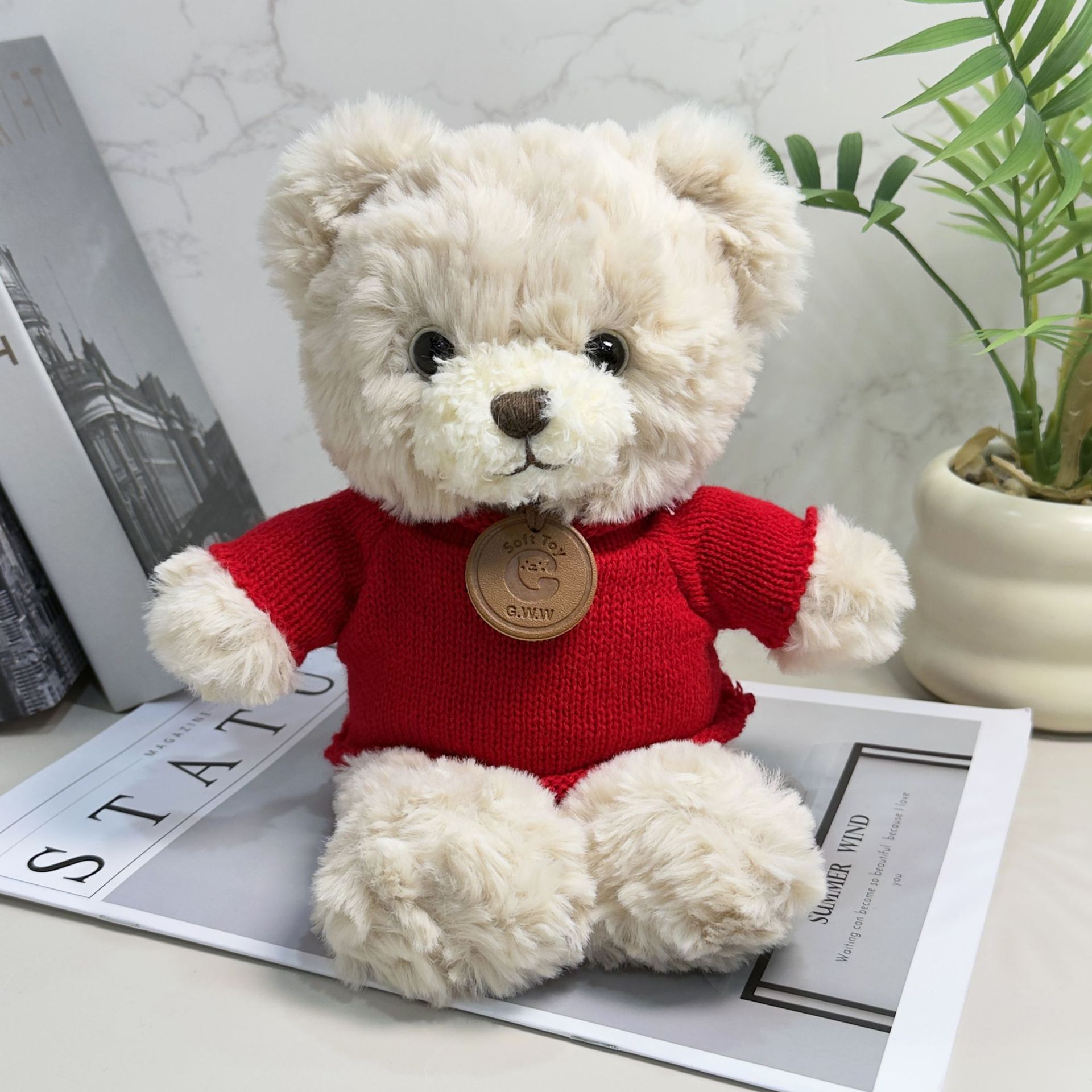 Vestido Teddy Bear suéter Teddy Bear camiseta actividad regalo juguete de peluche impresión LOGO