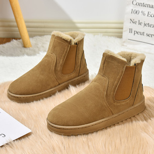 2025 New Shoes Men's Snow Boots Winter Men's Shoes Fleece-Lined Warm Boots Boots Family Style