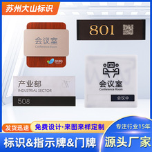 创意办公室门牌会议室财务室标志牌亚克力标识牌学校酒店门牌号