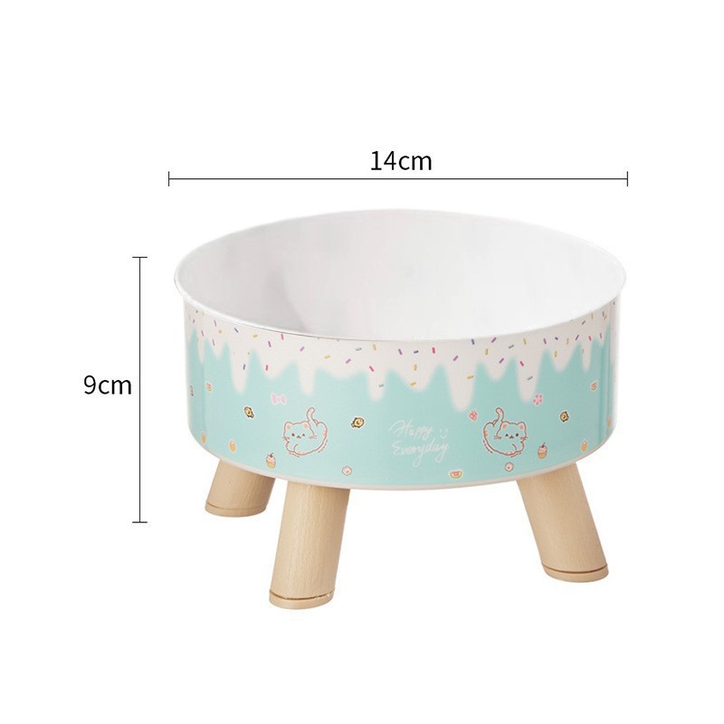 Tazón de pie alto para mascotas antideslizante y anti-derribado de acero inoxidable Tazón para perros para proteger la columna vertebral cervical Taza para gatos Tazón de huevos para mascotas Tazón único alto