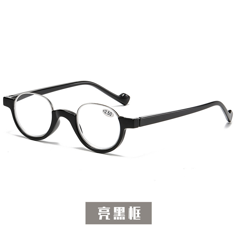 新しいクロスボーダー小さなラウンドフレームファッショナブルな老眼鏡抗青色光読書メガネ男性と女性のためのクリア老眼鏡工場卸売|undefined
