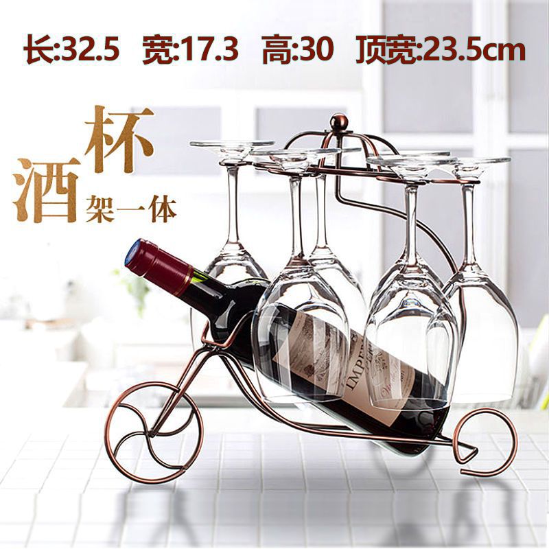 Decoración creativa del hogar Estante de vino Estante de copa de vino al revés Estante de vino Estante de vino Decoración del hogar Estante de copa de vino Estante de vino Pintura Wen Wu